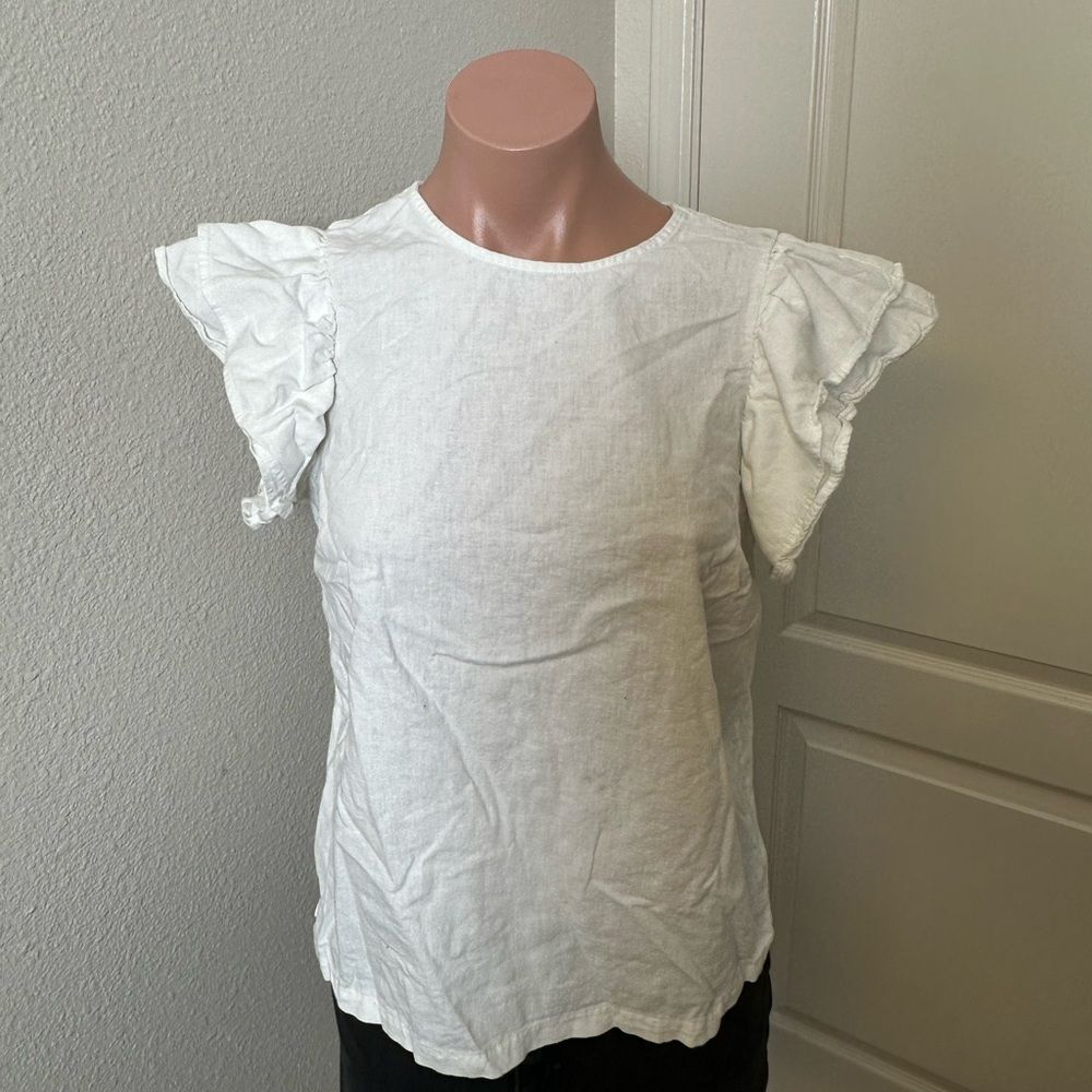 A New Day Off-White Blouse Top Sz S